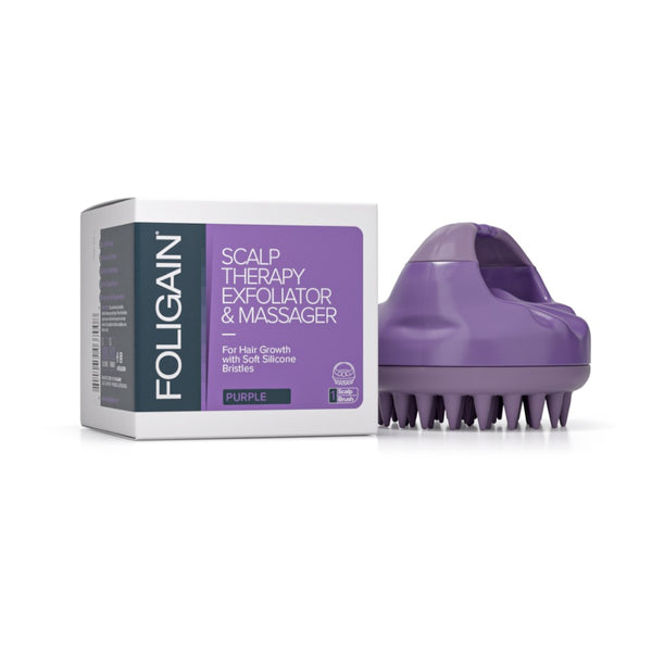 FOLIGAIN Peeling i masażer skóry głowy w kolorze fioletowym