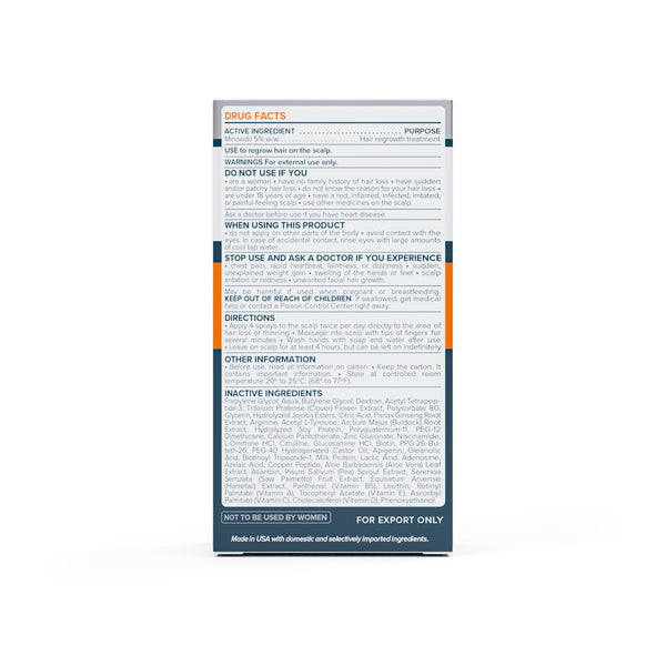 FOLIGAIN Zaawansowany Odrost Włosów Dla Mężczyzn Minoksydyl 5% + Trioksydyl 5%