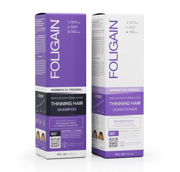 FOLIGAIN Hair Growth Shampoo + Conditioner Kit For Women - FOLIGAIN EU