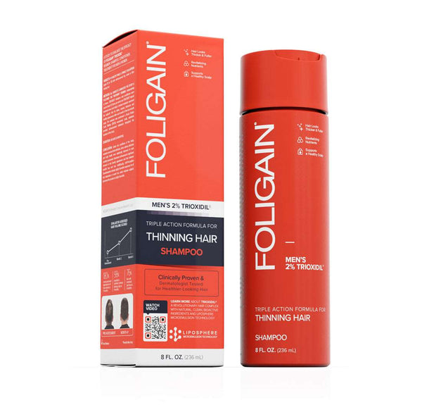 FOLIGAIN Triple Action Shampoo For Thinning Hair For Men with 2% Trioxidil - FOLIGAIN EU